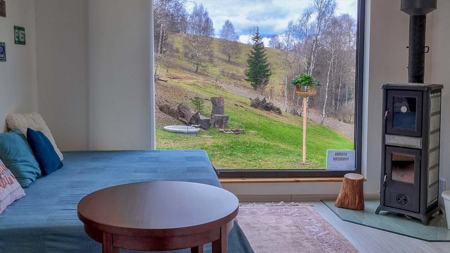 Drevostavba interier - obytny prostor